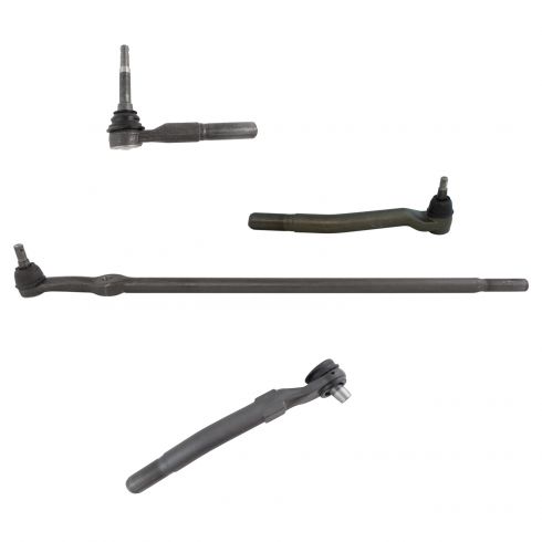 08-10 Ford F250SD, F350SD w/4WD Front Outer Tie Rod & Drag Link Kit (Set of 4) (Moog)