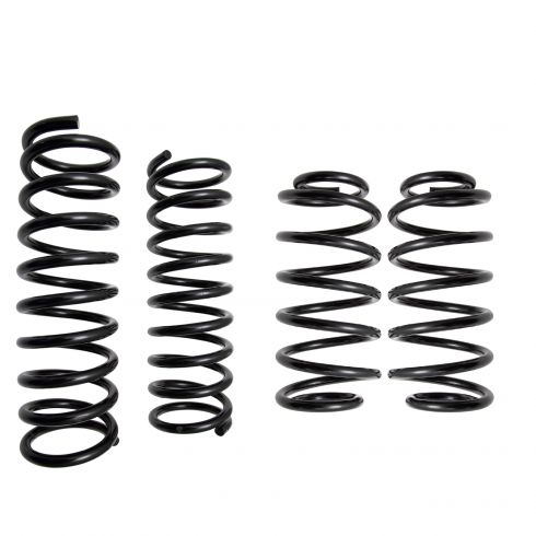 99-00, 01-03 (exc V8) Jeep Grand Cherokee Front & Rear Suspension Coil Spring Kit 4pc (Moog)