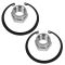 94-02 Saturn S Series Front Wheel Hub & Bearing Kit PAIR