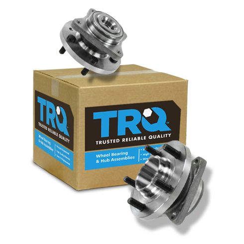 TRQ Front Wheel Hub & Bearing Assembly Pair Set for 04-09 Prius 