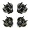 97-01 Buick, Cadillac, Olds, Pontiac Multifit Front & Rear Wheel Hub & Bearing Assemblies (Set of 4)