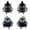 97-01 Buick, Cadillac, Olds, Pontiac Multifit Front & Rear Wheel Hub & Bearing Assemblies (Set of 4)