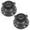 07 (from VIN 367134)-13 Volvo XC90 Wheel Bearing & Hub Front PAIR (40 Spline)