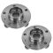 07 (from VIN 367134)-13 Volvo XC90 Wheel Bearing & Hub Front PAIR (40 Spline)