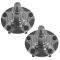 00-09 Honda S2000 Front Wheel Hub & Bearing PAIR