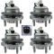 07-10 Saturn Sky; 06-08 Solstice w/ABS; 09-10 Solstice Frnt & Rear Whl Bearing & Hub Assy (Set of 4)