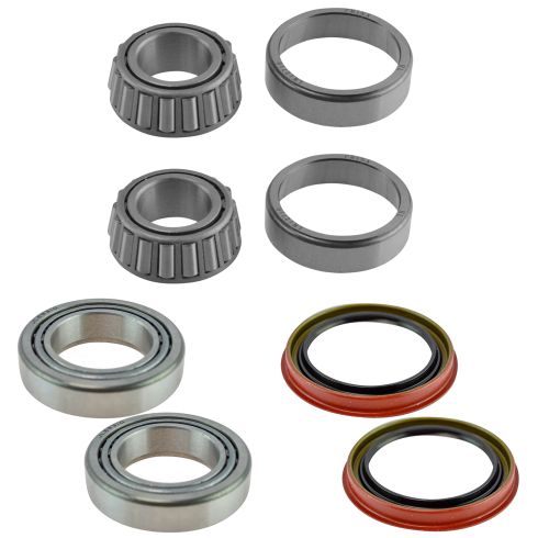 97-04 Ford F150; 97-99 F250; 97-02 Expedition Front Inner & Outer Wheel Bearing w/Seal Kit Pair