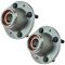 04-11 Aveo; 07-11 Aveo5; 04-09 Swift; 09-10 G3 Rear Wheel Bearing & Hub Assembly (w/o ABS) Pair