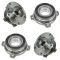 BMW 5 Series Front & Rear Wheel Hub Bearing Module Set of 4