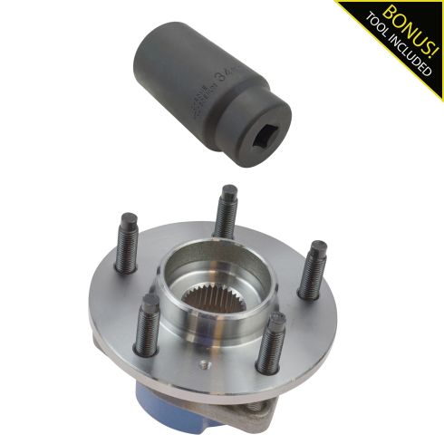00-05 GM Midsize FWD Front Hub & Bearing w/o ABS with 34mm Socket