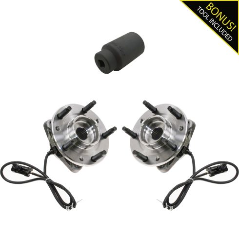 1997-05 S10 S15 Blazer Jimmy 4WD Front Hub Pair with 36mm Socket