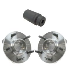 00-05 GM Midsize FWD Front Hub & Bearing w/o ABS Pair with 34mm Socket