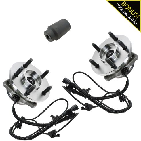 02-07 Jeep Liberty Front Hub & Bearing Assy w/ABS Pair with 35mm Socket