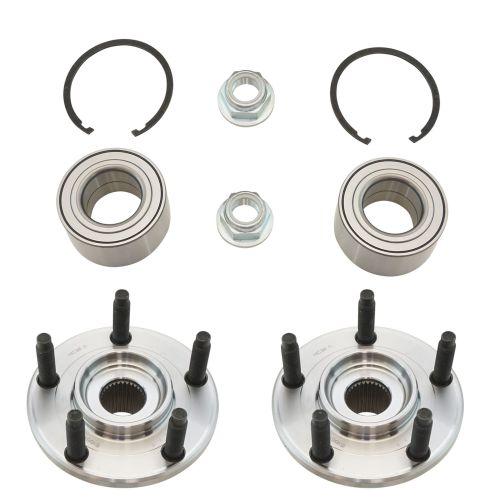 07-14 Ford Edge Front Wheel Bearing & Hub Kit Pair (includes hub, bearing , nut, & snap ring)