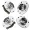 13-16 Dodge Dart Front & Rear Wheel Hub & Bearing Assembly Kit (4pcs)