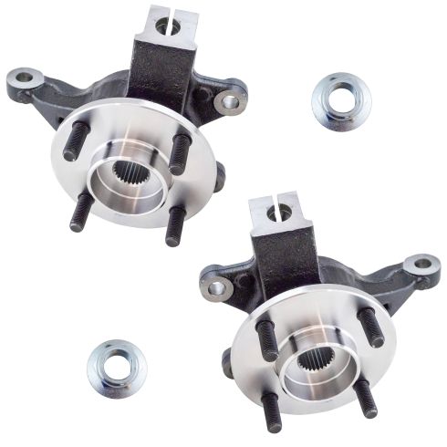 Ford Focus 2012-06 Front Hub & Knuckle Assembly Pair