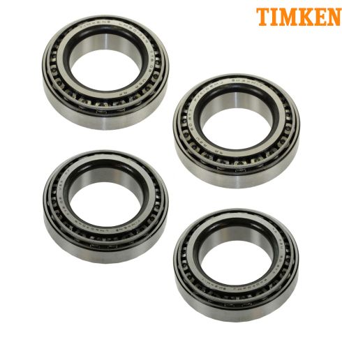 Chevy, Dodge, Ford, GMC, Jeep Front & Rear Bearing & Race (Set of 4) (Timken)