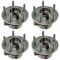 11-16 Ford Explorer; 13-16 Explorer Police Interceptor Front & Rear Wheel Hub Set of 4 (Timken)