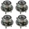 11-16 Ford Explorer; 13-16 Explorer Police Interceptor Front & Rear Wheel Hub Set of 4 (Timken)