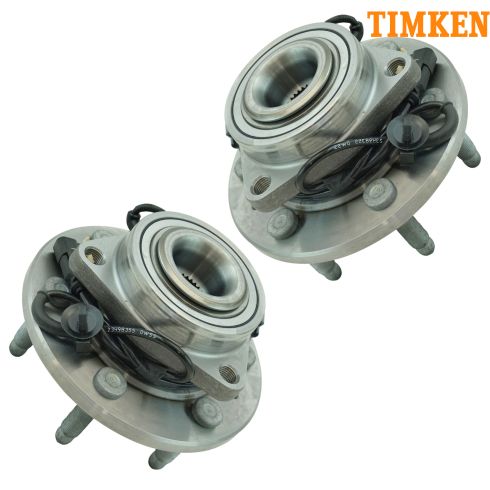 14-17 Chevy 1500 4WD Front Wheel Hub & Bearing Assembly LH &  RH Pair (Timken)
