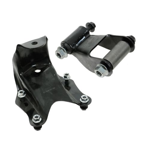 86-96 Ford F150 2WD; 92-07 E150 Van Rear Leaf Spring Shackle Bracket & Hanger Kit