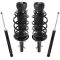 99-05 VW Golf, Jetta Front & Rear Strut/Spring & Shock Absorber Kit (Set of 4)