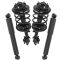 01-02 Acura MDX; 03-08 Honda Pilot Front Spring Strut Assembly & Rear Shock Kit (Set of 4)