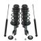 06-11 Toyota Yaris; 12 Yaris Sedan Front Strut & Spring Assembly & Rear Shock Kit (Set of 4)