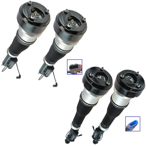 07-13 MB S-Class; (w/o 4Matic Susp) Complete Front & Rear Air Strut Kit