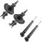 06-11 Hyundai Accent; Kia Rio, Rio5 Front Strut Assembly & Rear Shock Absorber Kit (Set of4)