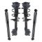 08-12 (to 11/09) Nissan Rogue Front Strut & Spring Assembly & Rear Shock Absorber Kit (Set of 4)