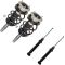 97-00 BMW 528i; 01-03 525i, 530i (w/o elec damping) Front Strut & Spring Assy & Rear Shock Kit (4pc)