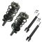 09-12 Ford Flex Front Strut & Spring Assembly & Rear Shock Absorber Kit (Set of 4)