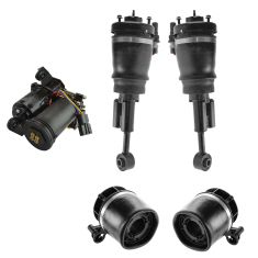 03-06 Ford Expedition Air Ride Compressor w/Front Air Shock & Rear Air Spring Kit (5 Piece Set)