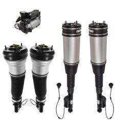 06 MB S350; 00-06 S430; 00-04 S500; Air Ride Compressor w/Front & Rear Air Shock Kit (5 Piece Set)
