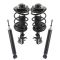 03-08 Infiniti FX35, FX45 Front Strut & Spring Assembly & Rear Shock Absorber Kit (Set of 4)