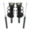 13-16 Ford Escape Front Complete Strut & Spring Assembly & Rear Shock Absorber Kit (4pcs)