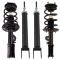 13-16 Ford Taurus (w/Police Package) Front Strut Assembly w/Rear Shock Kit (4 Piece SET)