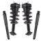 07-13 Avalanche; 07-16 Suburban, Tahoe, Yukon, XL Front Shock & Spring Assembly Rear Shock 4pc Kit