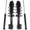 12-14 Toyota Yaris Hatchback Front Complete Strut & Spring Assembly & Rear Shock Kit 4pc