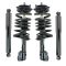 86-95 Chrysler Dodge Minivan Front Strut & Spring Assembly & Rear Shock Kit (4pc)