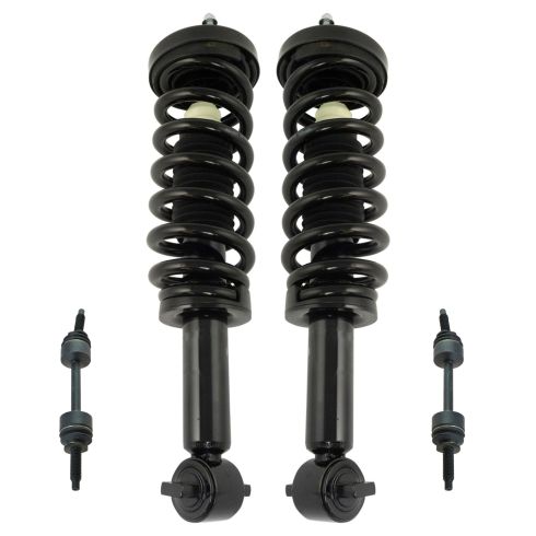 2014 Ford F150 4WD (exc Raptor) Front Loaded Strut & Sway Link Kit (4pc)