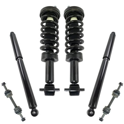2014 Ford F150 2WD Front & Rear Loaded Strut & Sway Link Kit (6pc)