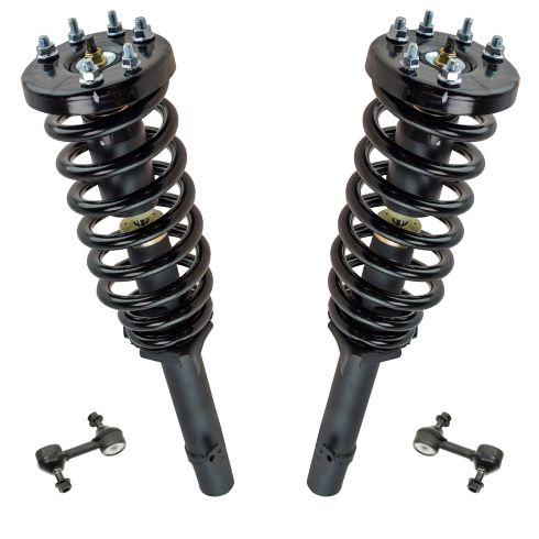 08-12 Honda Accord 2.4L Front Strut & Spring Assembly Pair w/ Links (4pc)