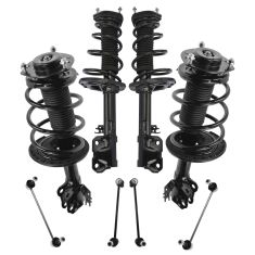 12-14 Toyota Camry SE Front & Rear Loaded Struts & Spring w Links 8pc