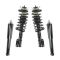 93-97 VOLVO 850 (exc. R); 98-04 70-ser Front Strut & Spring & Rear Shock Kit 4pc