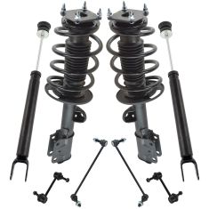 11-12 Ford Explorer Front & Rear Complete Strut & Shock with Links Kit (8pc)
