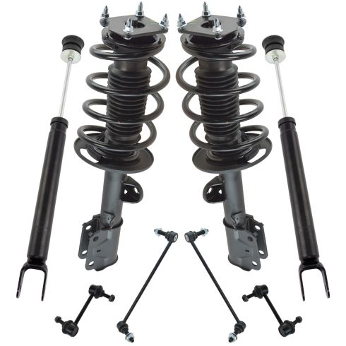 TRQ Front Rear Strut Assembly & Shock Absorber Kit Set of 4 for Ford Explorer 