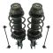 12-14 Hyundai Accent Front Strut & Spring Assembly w Links Kit (4pc)