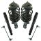 10-13 Kia Forte, Koupe Front Strut & Spring Assembly and Rear Shock w Links Kit (6pc)